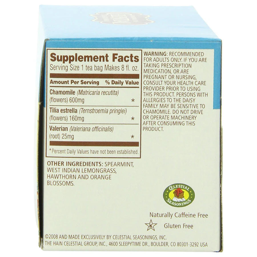 CELESTIAL SEASONINGS - SLEEPYTIME EXTRA HERBAL TEA (20 TEA BAGS, 1.2 OZ)